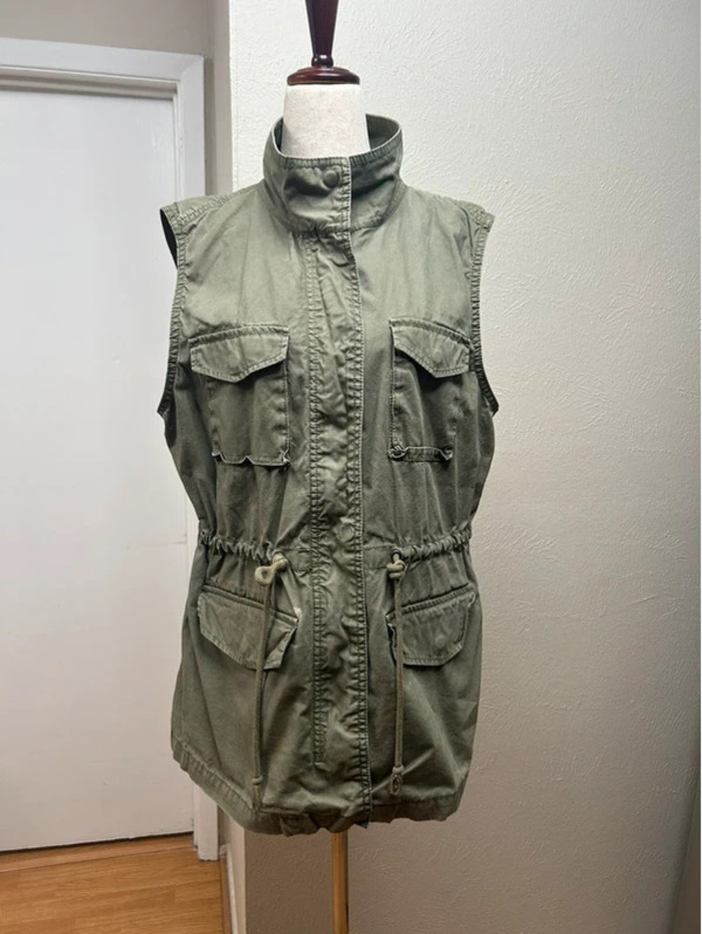 Full Zip and Full Button Tank with Pockets